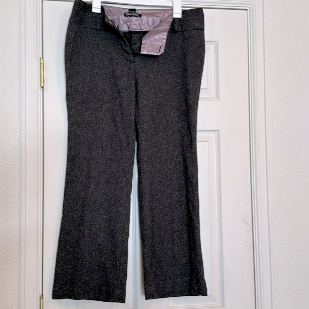 Size 13 Stooshy women’s dress pants with hook and eye closure on waist.